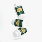 Three bottles of Magnesium Glycinate in a dynamic, floating arrangement, featuring green labels by nutrima.