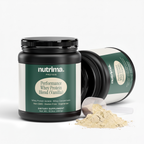 Performance Whey Protein Blend (Vanilla) in distinctive packaging with a scoop and powder visible by nutrima.