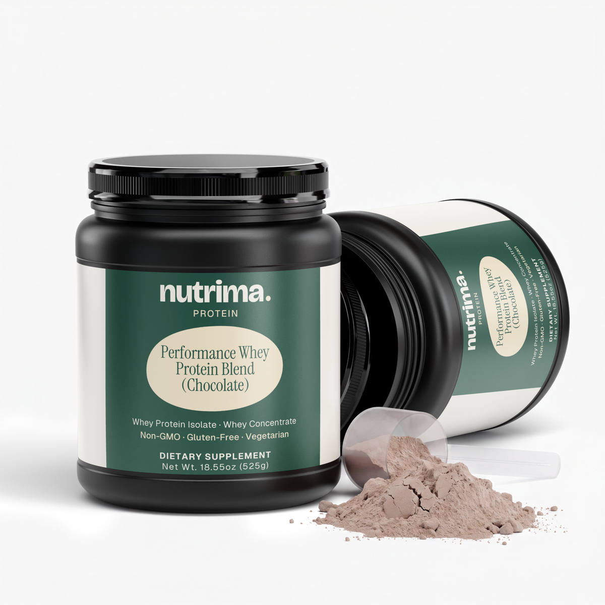 Performance Whey Protein Blend (Chocolate) by nutrima – product image 3