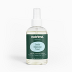 Gentle Balancing Toner in a clear spray bottle featuring a green label and cruelty-free details by nutrima.