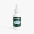 White bottle with dropper featuring "Retinol and Peptide Face Serum" label and green design by nutrima.