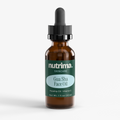Gua Sha Face Oil in a dark glass dropper bottle, featuring a green label, by nutrima.