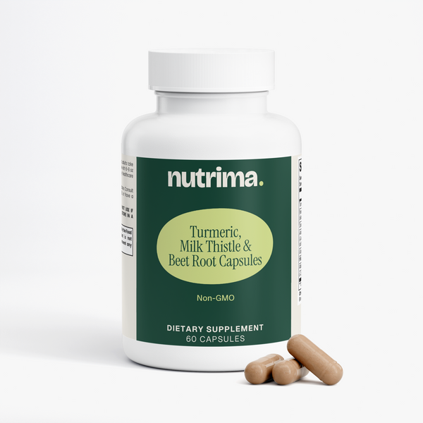 Turmeric, Milk Thistle & Beet Root Capsules, 60 Count by nutrima, product image 2
