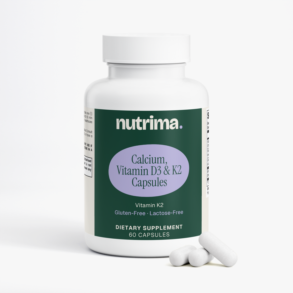 Calcium, Vitamin D3 & K2 Capsules, 60 Count by nutrima, product image 2