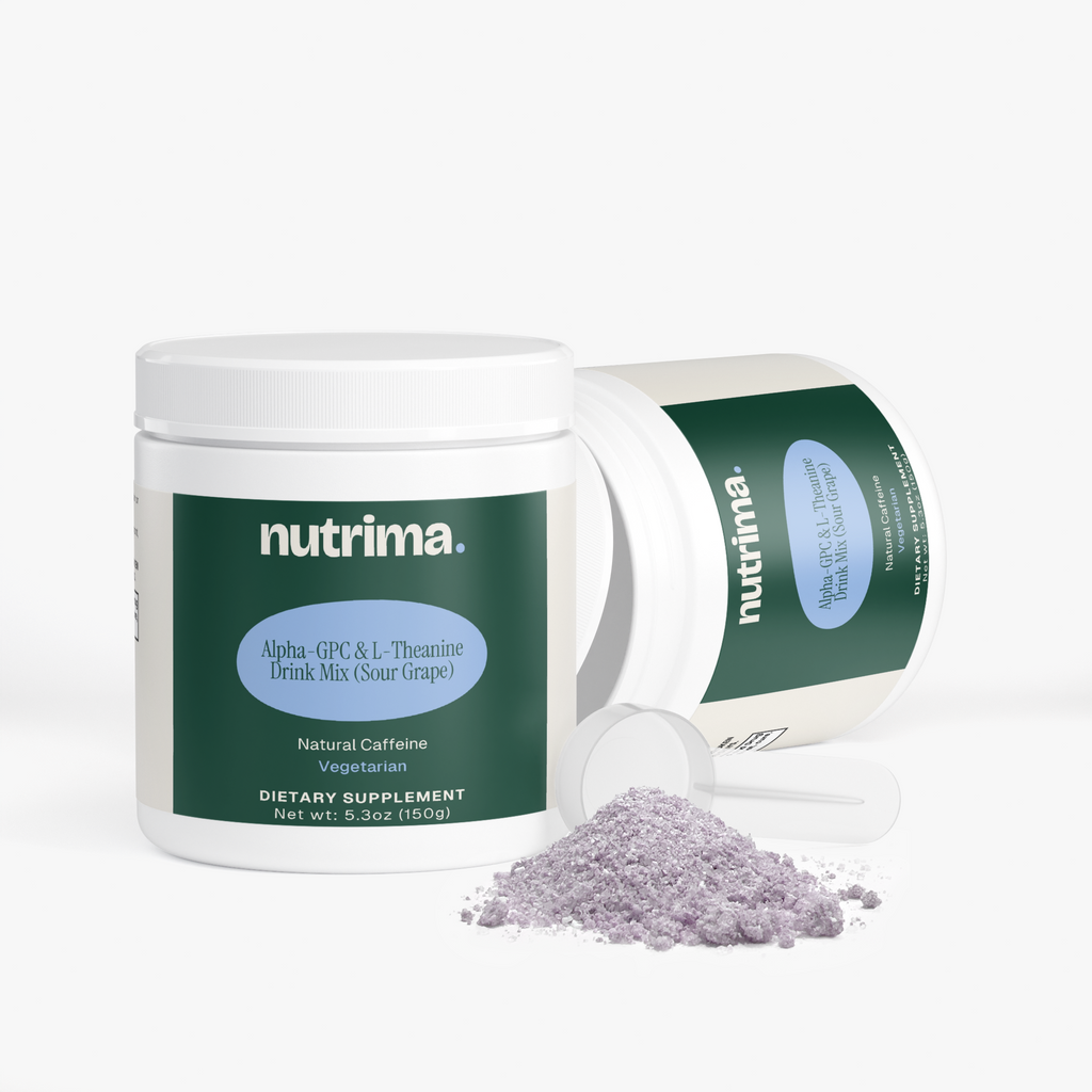 Alpha-GPC & L-Theanine Drink Mix (Sour Grape), 5.3 oz by nutrima, product image 3