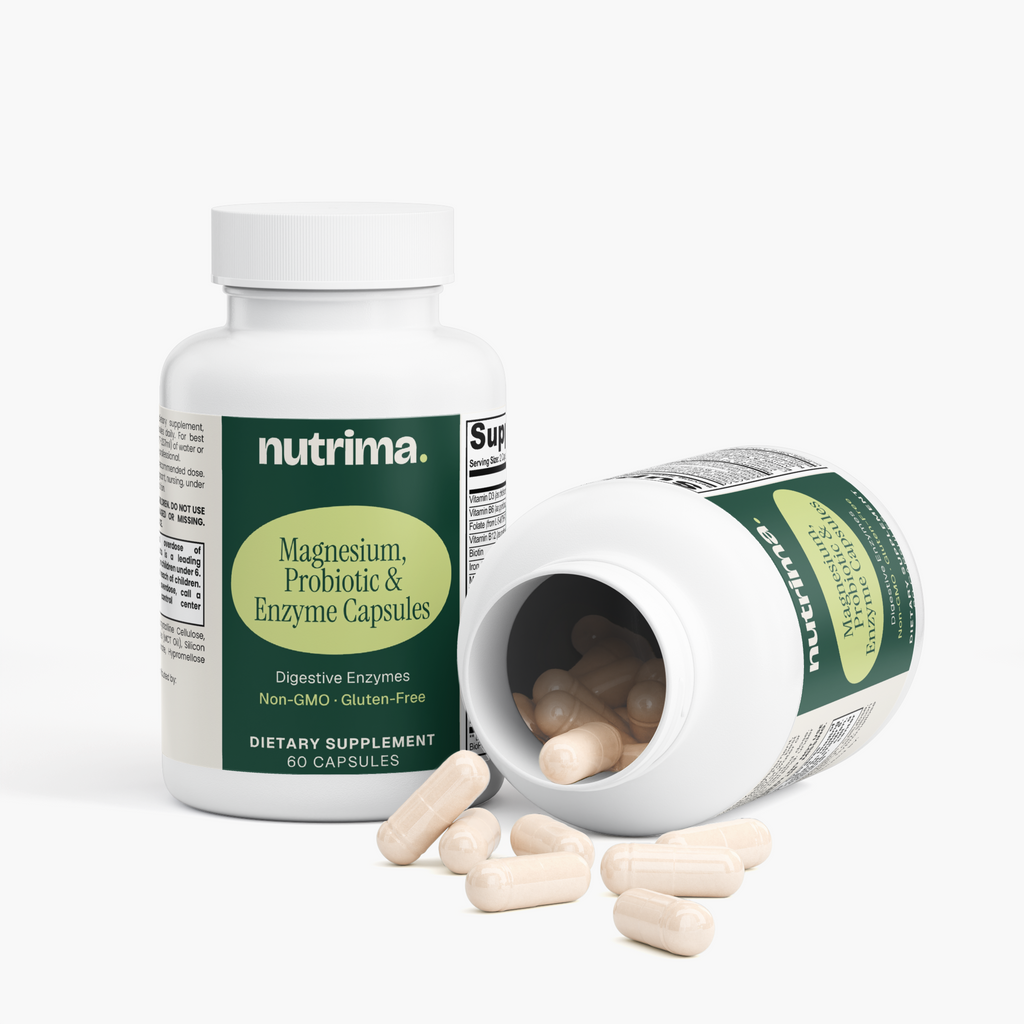 Magnesium, Probiotic & Enzyme Capsules, 60 Count by nutrima, product image 3