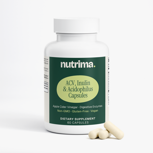 ACV, Inulin & Acidophilus Capsules, 60 Count by nutrima, product image 2