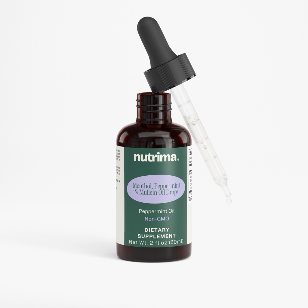 Menthol, Peppermint & Mullein Oil Drops, 2 fl oz by nutrima, product image 2