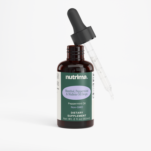 Menthol, Peppermint & Mullein Oil Drops, 2 fl oz by nutrima, product image 2