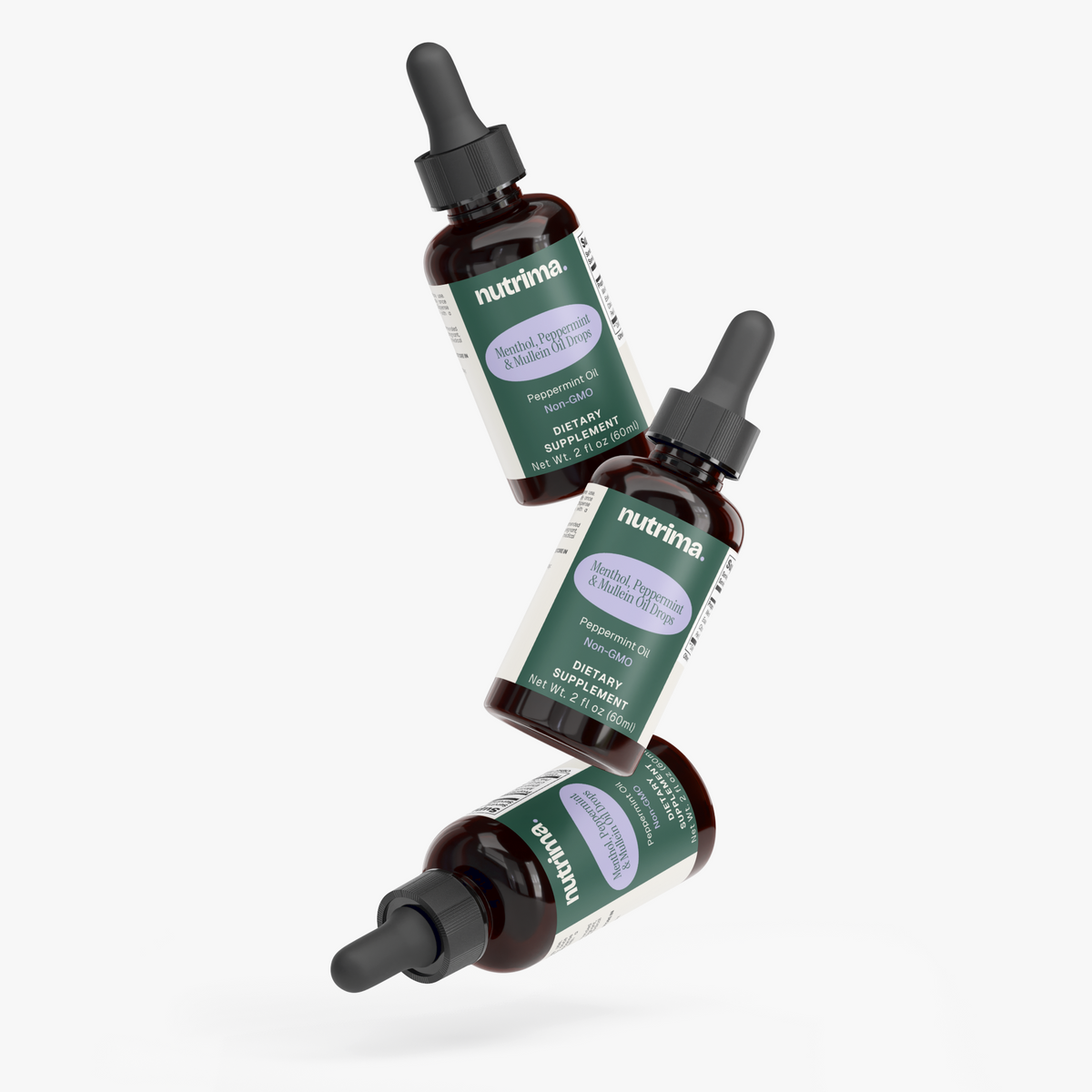 Menthol, Peppermint & Mullein Oil Drops, 2 fl oz by nutrima, product image 4