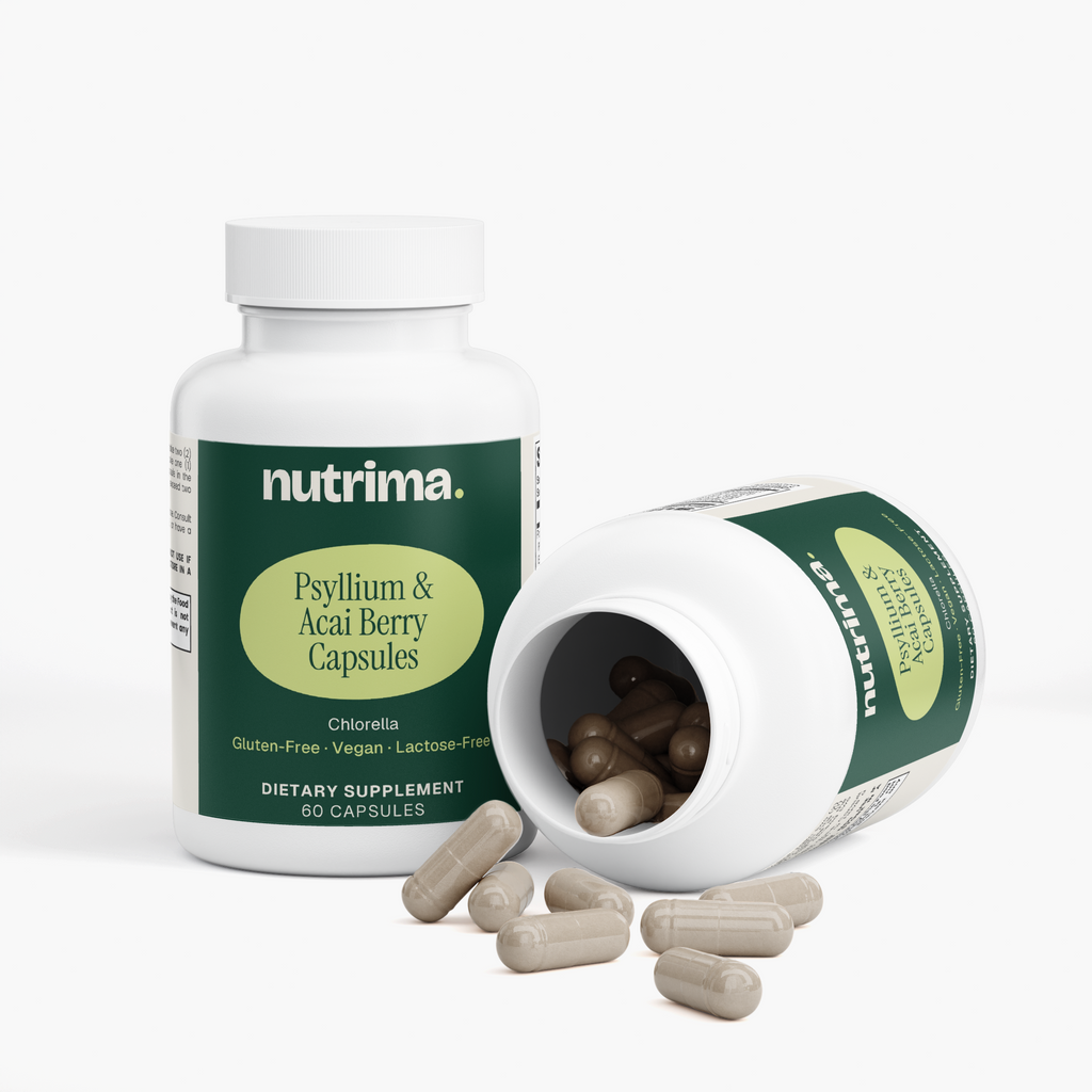 Psyllium & Acai Berry Capsules, 60 Count by nutrima, product image 3