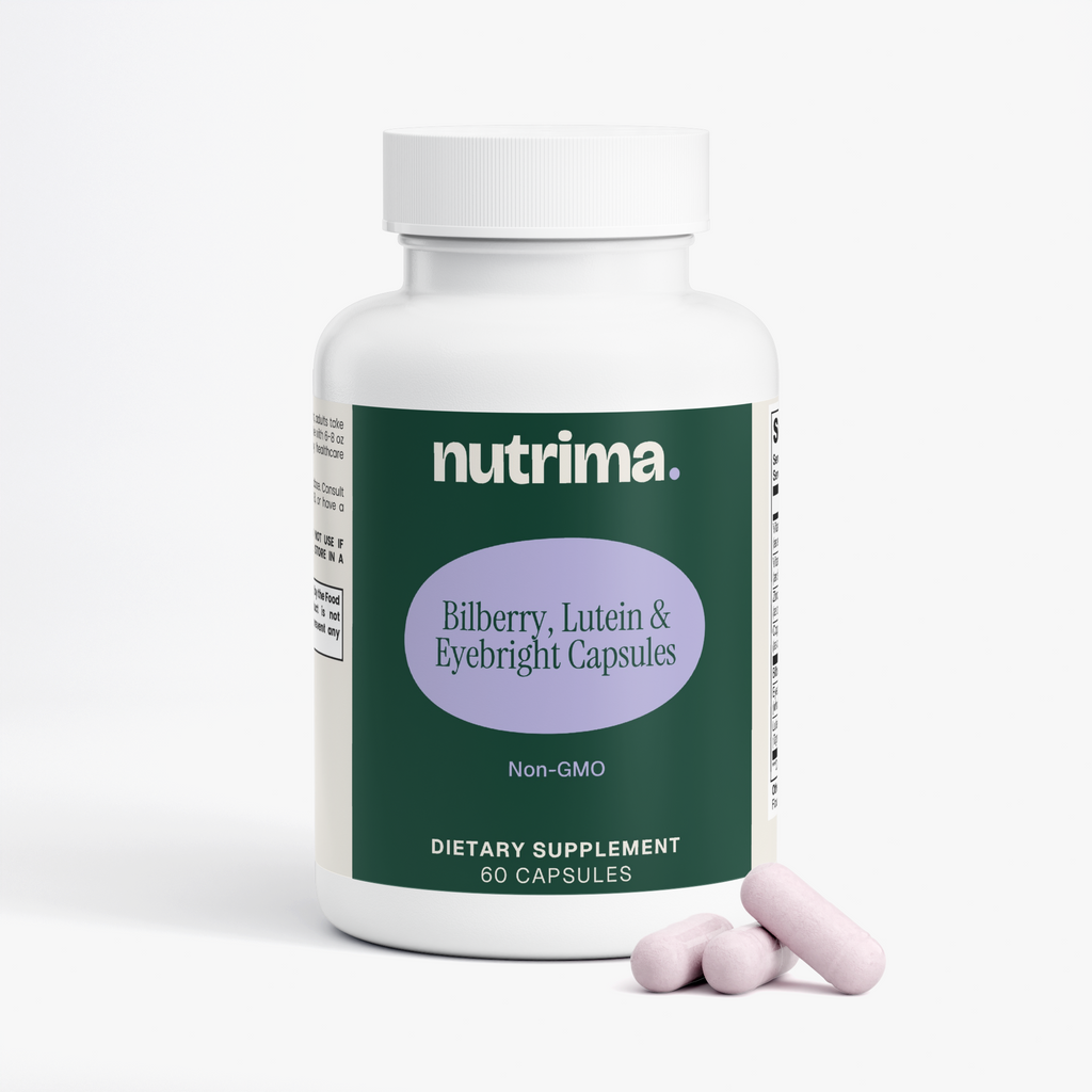 Bilberry, Lutein & Eyebright Capsules, 60 Count by nutrima, product image 2