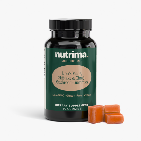 Lion's Mane, Shiitake & Chaga Mushroom Gummies, 30 Count by nutrima, product image 2