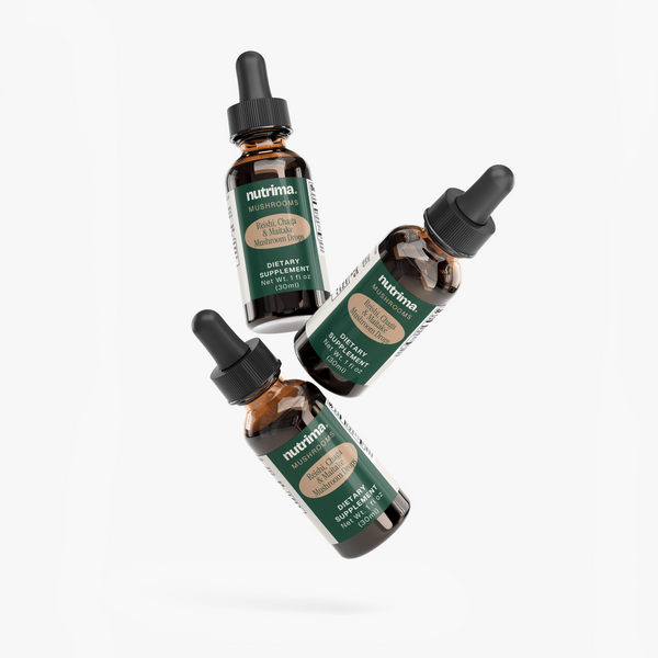 Reishi, Chaga & Maitake Mushroom Drops, 1 fl oz by nutrima, product image 4