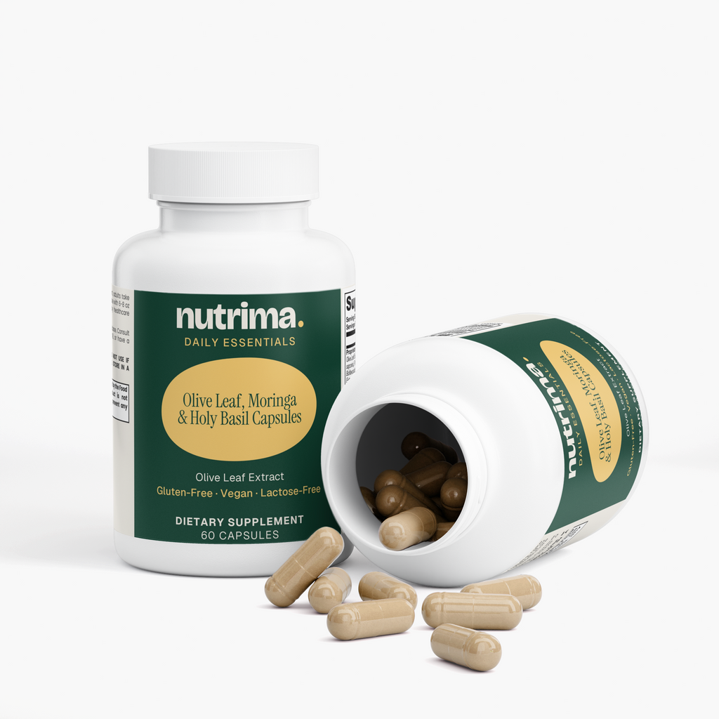 Olive Leaf, Moringa & Holy Basil Capsules, 60 Count by nutrima, product image 3