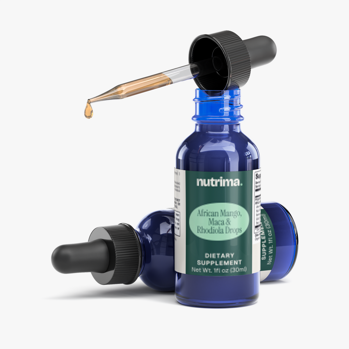 African Mango, Maca & Rhodiola Drops, 1 fl oz by nutrima, product image 3