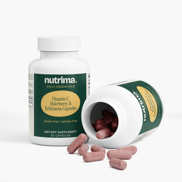 Vitamin C, Elderberry & Echinacea Capsules, 60 Count by nutrima, product image 3