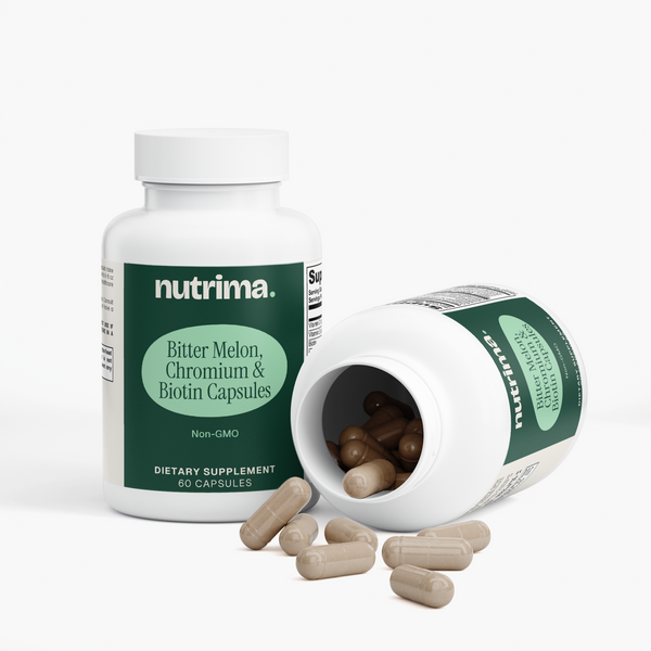 Bitter Melon, Chromium & Biotin Capsules, 60 Count by nutrima, product image 3