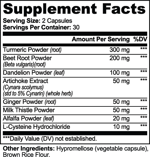 Turmeric, Milk Thistle & Beet Root Capsules by nutrima – product image 4