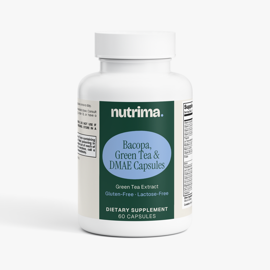 Bacopa, Green Tea & DMAE Capsules, 60 Count