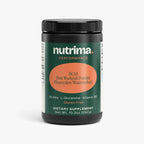 BCAA Post Workout Powder in Honeydew/Watermelon flavor in a black container with a vibrant label by nutrima.