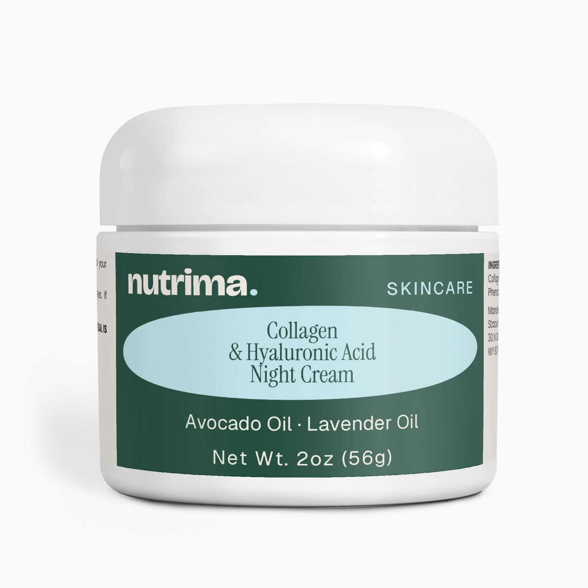 Collagen & Hyaluronic Acid Night Cream, 2 oz