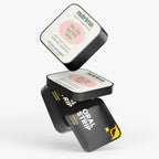 Floating packaging of Hair, Skin and Nails Strips featuring a vibrant design, by nutrima.