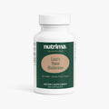 White bottle of Lion's Mane Mushroom dietary supplement with green and beige label by nutrima.