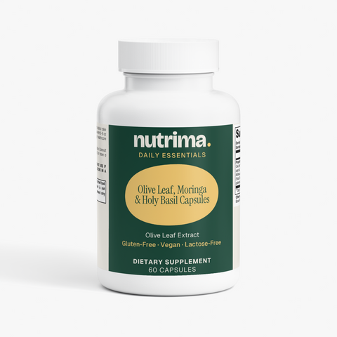Olive Leaf, Moringa & Holy Basil Capsules, 60 Count
