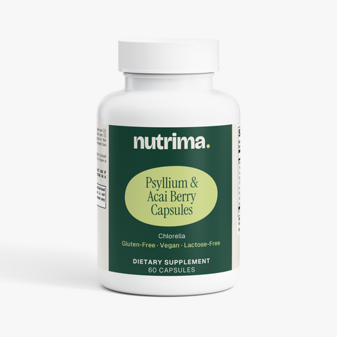 Psyllium & Acai Berry Capsules, 60 Count