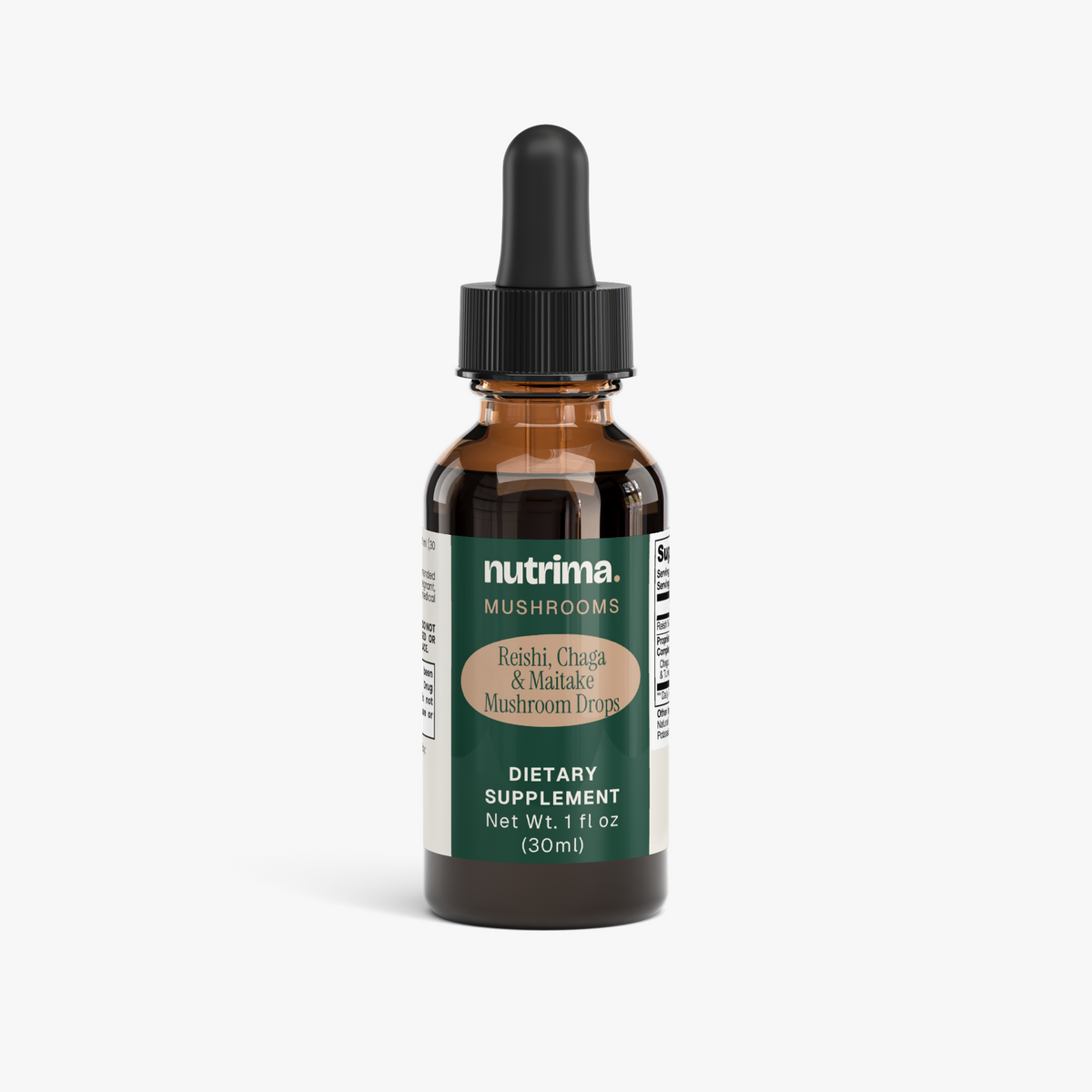 Reishi, Chaga & Maitake Mushroom Drops, 1 fl oz
