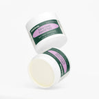 Stacked jars of Tallow Cream Peaceful Night featuring a clean design by nutrima for body care.