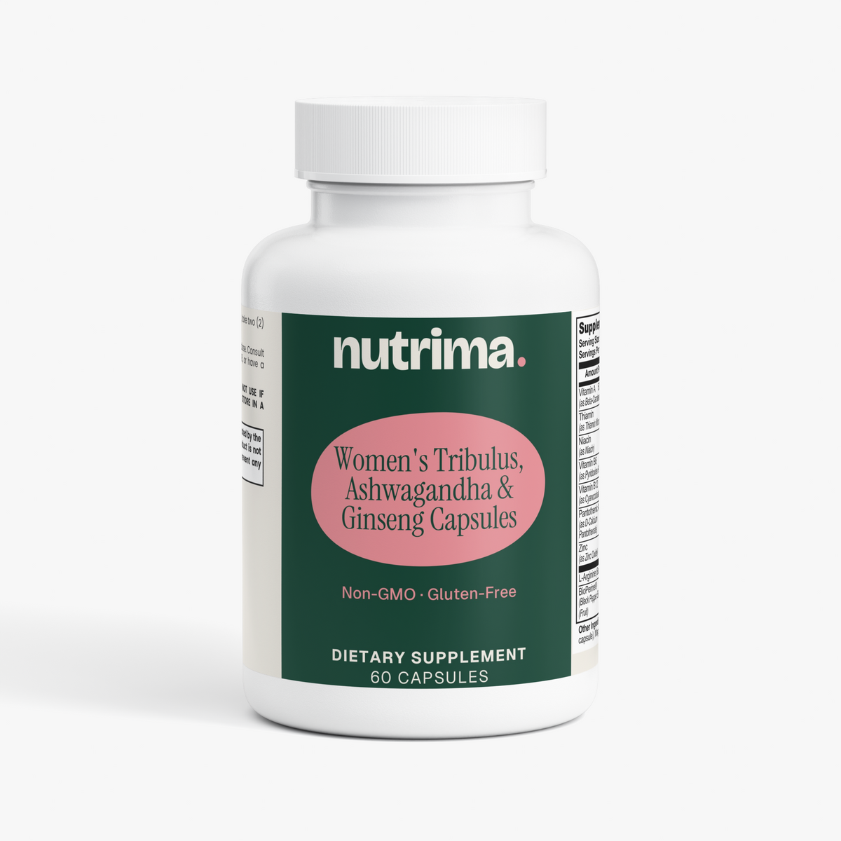 Women's Tribulus, Ashwagandha & Ginseng Capsules, 60 Count